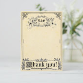 Märchenstorybook-Hochzeit danken Ihnen Karten (Stehend Vorderseite)