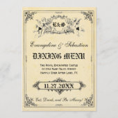 Märchenstorybook-Hochzeits-Menü-Karten Menükarte (Vorderseite)