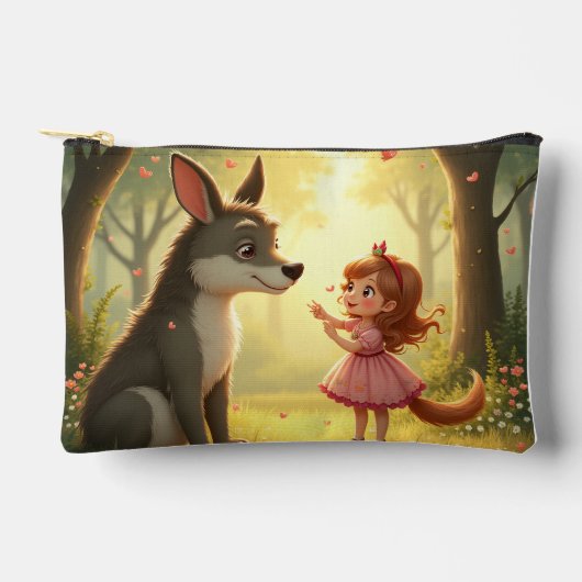 Märchenstück Druckausschnitt Nähtasche Zubehörtasche (Vorderseite)