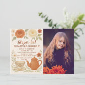 Märchentee Party Geburtstagsfeier Einladung (Stehend Vorderseite)