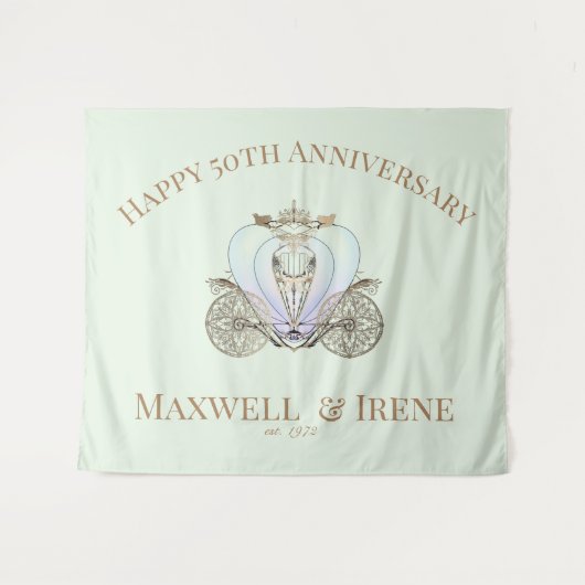 Märchentrainer auf dem Palst Green Wandteppich (Vorderseite (Horizontal))