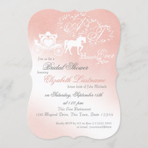 Märchentransporter Brautparty Rosa Einladung