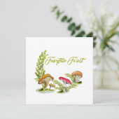 Märchenwald Aquarell Set von Pilzen (Stehend Vorderseite)