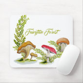 Märchenwald Aquarell Set von Pilzen Mousepad (Mit Mouse)