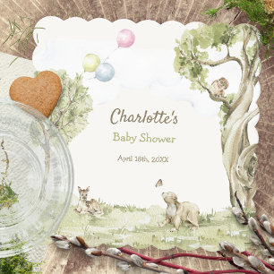Märchenwald-Baby-Shower: "Bearly Wait" Untersetzer