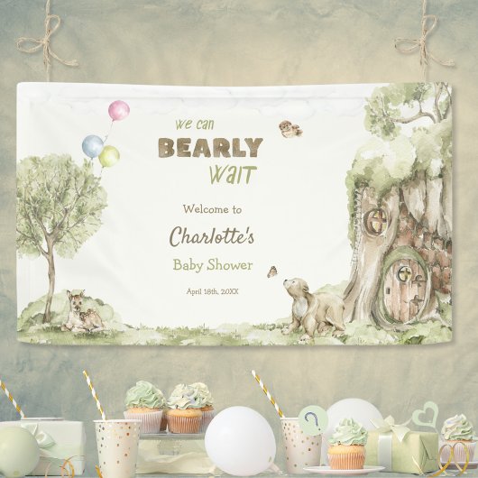 Märchenwald Bärchen Wartet Willkommen Banner