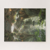 Märchenwald Dorf Puzzle (Horizontal)