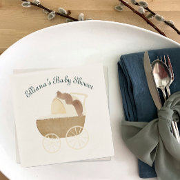 Märchenwald Freunde Baby-Kinderwagen Eichhörnchen Serviette