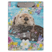 Märchenwald im Fluss der Blume Klemmbrett (Vorderseite)