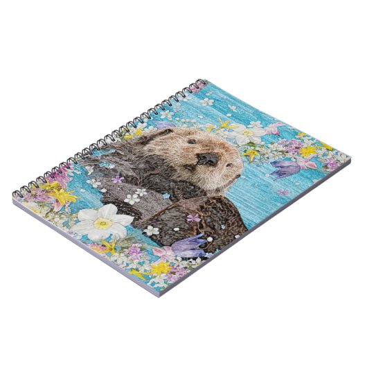 Märchenwald im Fluss der Blume Notizblock (Linke Seite)