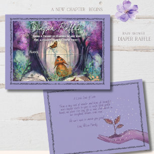 Märchenwald Lila Waldwindel Raffle Begleitkarte