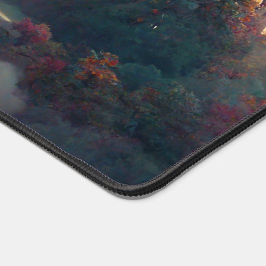 Märchenwald, Märchenschloss, Segelschiff Schreibtischunterlage (Ecke)