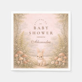 Märchenwald-Tiere Baby Shower Serviette (Vorderseite)