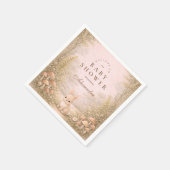 Märchenwald-Tiere Baby Shower Serviette (Ecke)