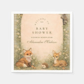 Märchenwald-Wiesen-Baby-Party Serviette (Vorderseite)