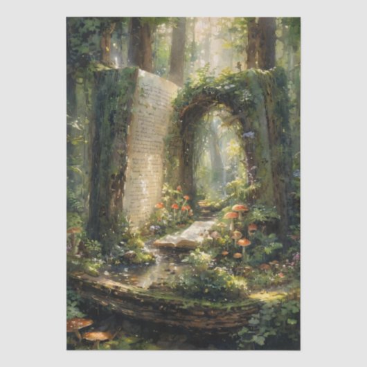 Märchenwaldpfad Seidenpapier (Vorderseite)