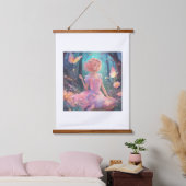 Märchenwall Kunst und Tapisserien Wandteppich Mit Holzrahmen (Schlafzimmer)