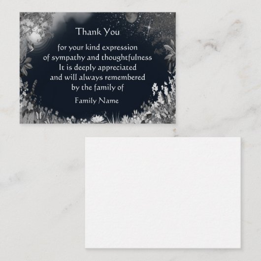 Märchenwelt Dankeschön Karte (Vorne/Hinten)