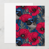 Märchenwren und Mohn (Vorne/Hinten)