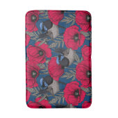 Märchenwren und Mohn Badematte (Vorderseite Vertikal)