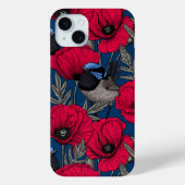 Märchenwren und Mohn Case-Mate iPhone Hülle (Rückseite)