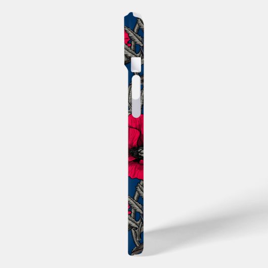 Märchenwren und Mohn Case-Mate iPhone Hülle (Rückseite / Links)