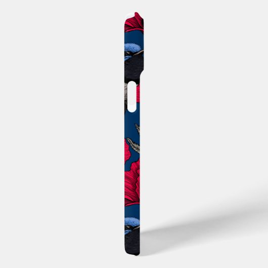 Märchenwren und Mohn Case-Mate iPhone Hülle (Rückseite / Rechts)