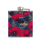 Märchenwren und Mohn Flachmann (Rückseite)