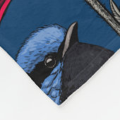 Märchenwren und Mohn Fleecedecke (Ecke)