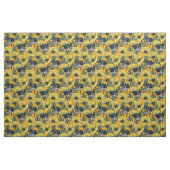 Märchenwren und Mohn in Gelb Stoff (Fat Quarter (45,7 x 55,9 cm))
