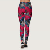 Märchenwren und Mohn Leggings (Rückseite)