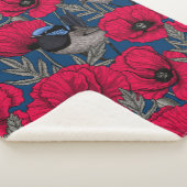 Märchenwren und Mohn Sherpadecke (3/4)