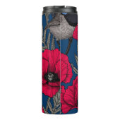 Märchenwren und Mohn Thermosbecher (Rückseite)