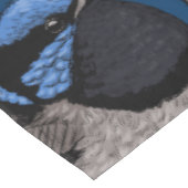 Märchenwren und Mohn Tischdecke (Schrägansicht)