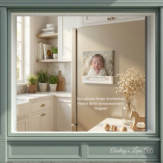 Märchenzauber Verwunschener Wald Geburt Verkündung Magnet