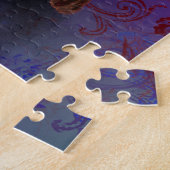 Märchenzauberin mit Owl Fantasy-Puzzle Zeichnend Puzzle (Seite)