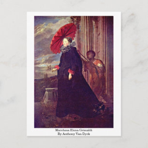 Marchesa Elena Grimaldi von Anthony Van Dyck Postkarte