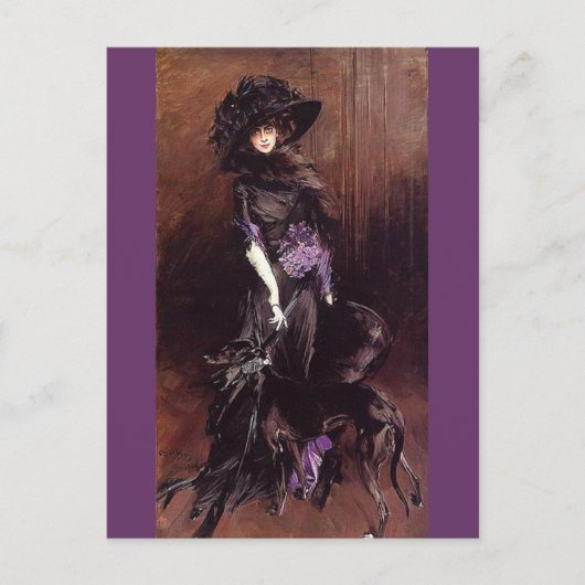 Marchesa Luisa Casati - Boldini Postkarte (Vorderseite)