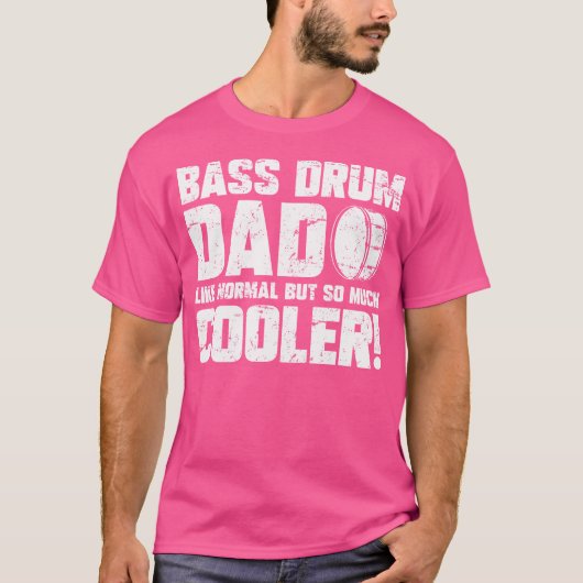 Marching Band Bass Drum Funny Vater T-Shirt (Vorderseite)