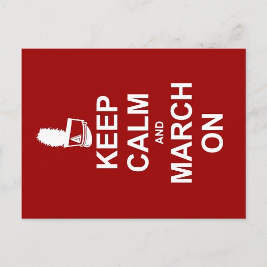 Marching Band Behielt Calm | Custom Postkarte (Vorderseite)