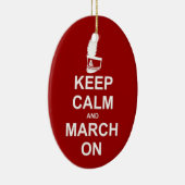 Marching Band Behielt Calm | Musiker Keramik Ornament (Rechts)