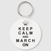 Marching Band Behielt Ruhe und März auf Schlüsselanhänger (Vorderseite)
