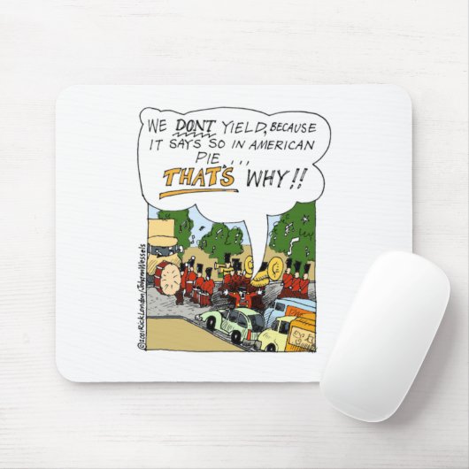 Marching Band bringt funny Offbeat Cartoon Geschen Mousepad (Mit Mouse)