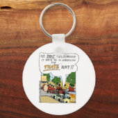 Marching Band bringt funny Offbeat Cartoon Geschen Schlüsselanhänger (Vorderseite)