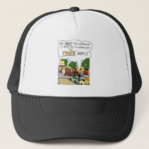 Marching Band bringt funny Offbeat Cartoon Geschen Truckerkappe