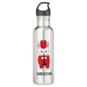 Marching Band Bunny Clarinet Personalisieren Red W Edelstahlflasche (Vorderseite)