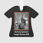 Marching Band Custom Orange and Black Ornament (Rückseite)