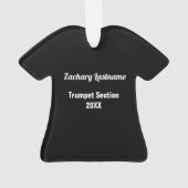 Marching Band Custom Orange and Black Ornament (Rückseite)