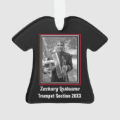 Marching Band Custom Red Silver und Black Ornament (Rückseite)