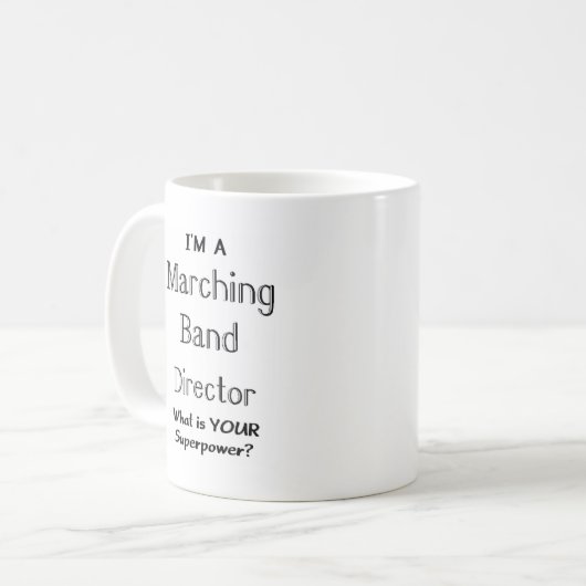 Marching band director kaffeetasse (Vorderseite Links)